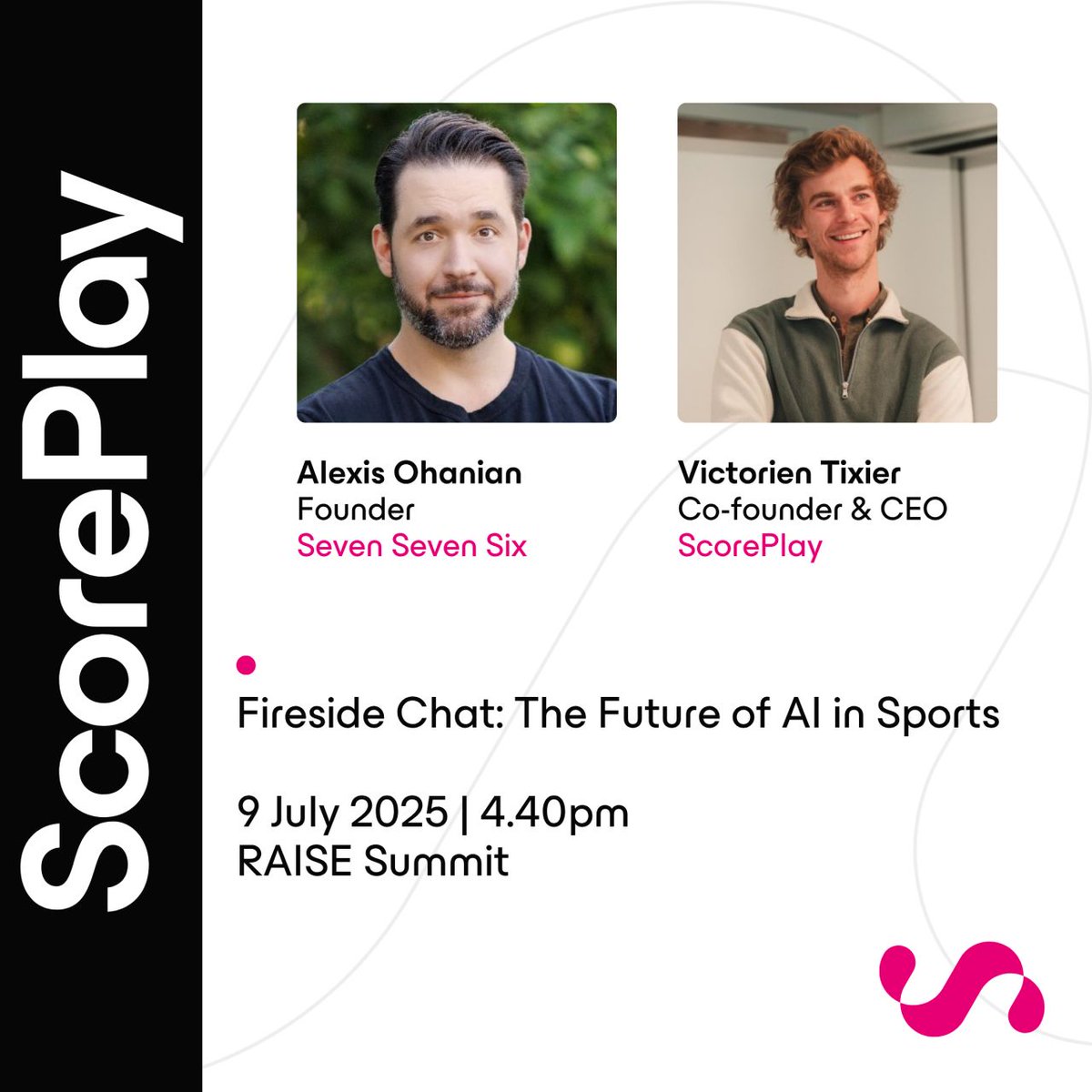 Vic Tixier (@victorientixier) on Twitter photo Excited to join <a href="/alexisohanian/">Alexis Ohanian 🗽</a> at <a href="/RaiseSummit/">RAISE Summit</a> next week for a chat on the future of sports & AI.
We share a belief: sports is AI-proof :
✔️ It's live by nature
✔️ It's rooted in raw human emotion
✔️ It commands global, multi-platform reach
Can’t wait to unpack this vision Excited to join <a href="/alexisohanian/">Alexis Ohanian 🗽</a> at <a href="/RaiseSummit/">RAISE Summit</a> next week for a chat on the future of sports & AI.
We share a belief: sports is AI-proof :
✔️ It's live by nature
✔️ It's rooted in raw human emotion
✔️ It commands global, multi-platform reach
Can’t wait to unpack this vision