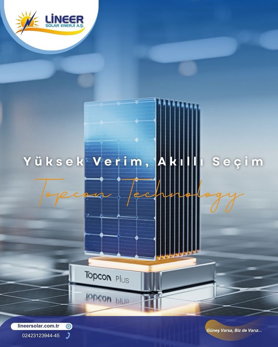 lineersolar's tweet image. Güneşin gücünü en verimli şekilde kullanın! ☀️
Topcon Plus teknolojisi ile yüksek verim, akıllı yatırım artık mümkün.
Enerjide geleceği seçin, Lineer Solar güvencesiyle tanışın! ⚡

📞 0242 312 39 44 - 45
🌐 lineersolar.com.tr

#TopconTechnology #YüksekVerim #AkıllıSeçim