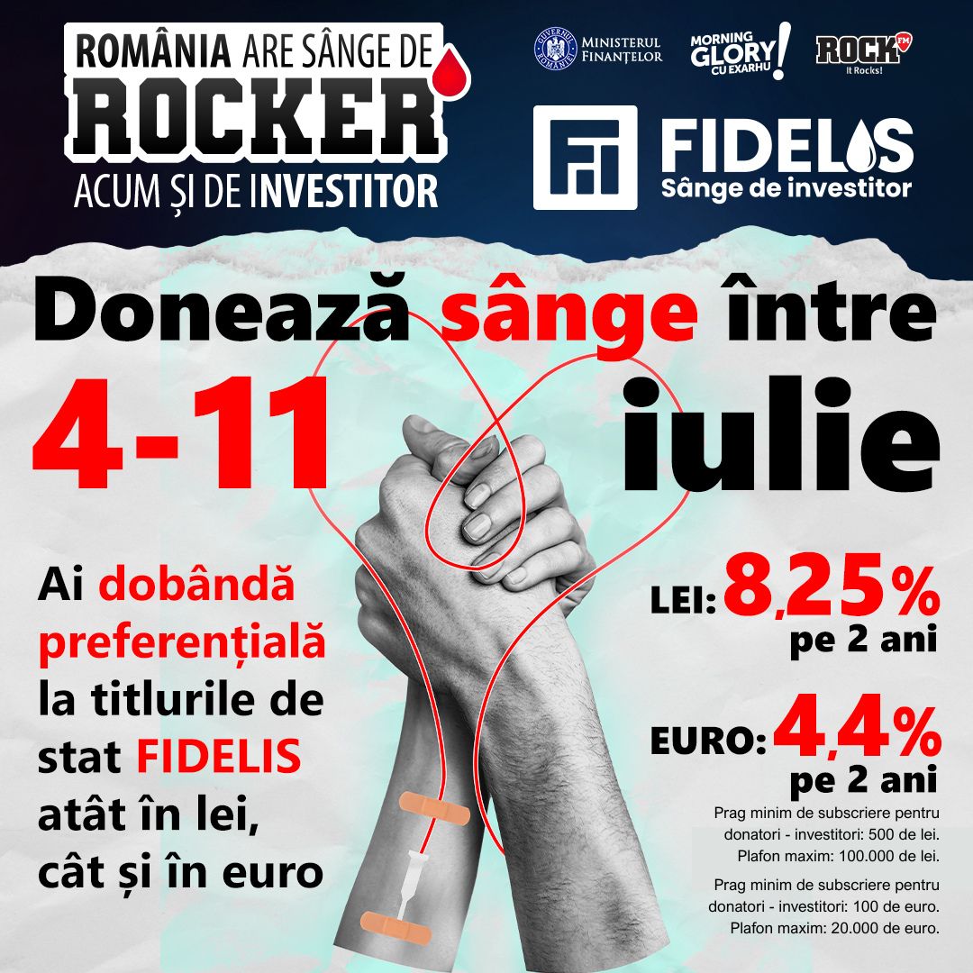 📢 𝐃𝐞 𝐚𝐬𝐭ă𝐳𝐢, 𝟒 𝐢𝐮𝐥𝐢𝐞 𝐅𝐈𝐃𝐄𝐋𝐈𝐒 𝐫𝐞𝐯𝐢𝐧𝐞 𝐜𝐮 𝐝𝐨𝐛â𝐧𝐳𝐢 𝐝𝐞 𝐩â𝐧ă 𝐥𝐚 𝟖,𝟐𝟓%
Mai multe detalii--shorturl.at/iEkZD