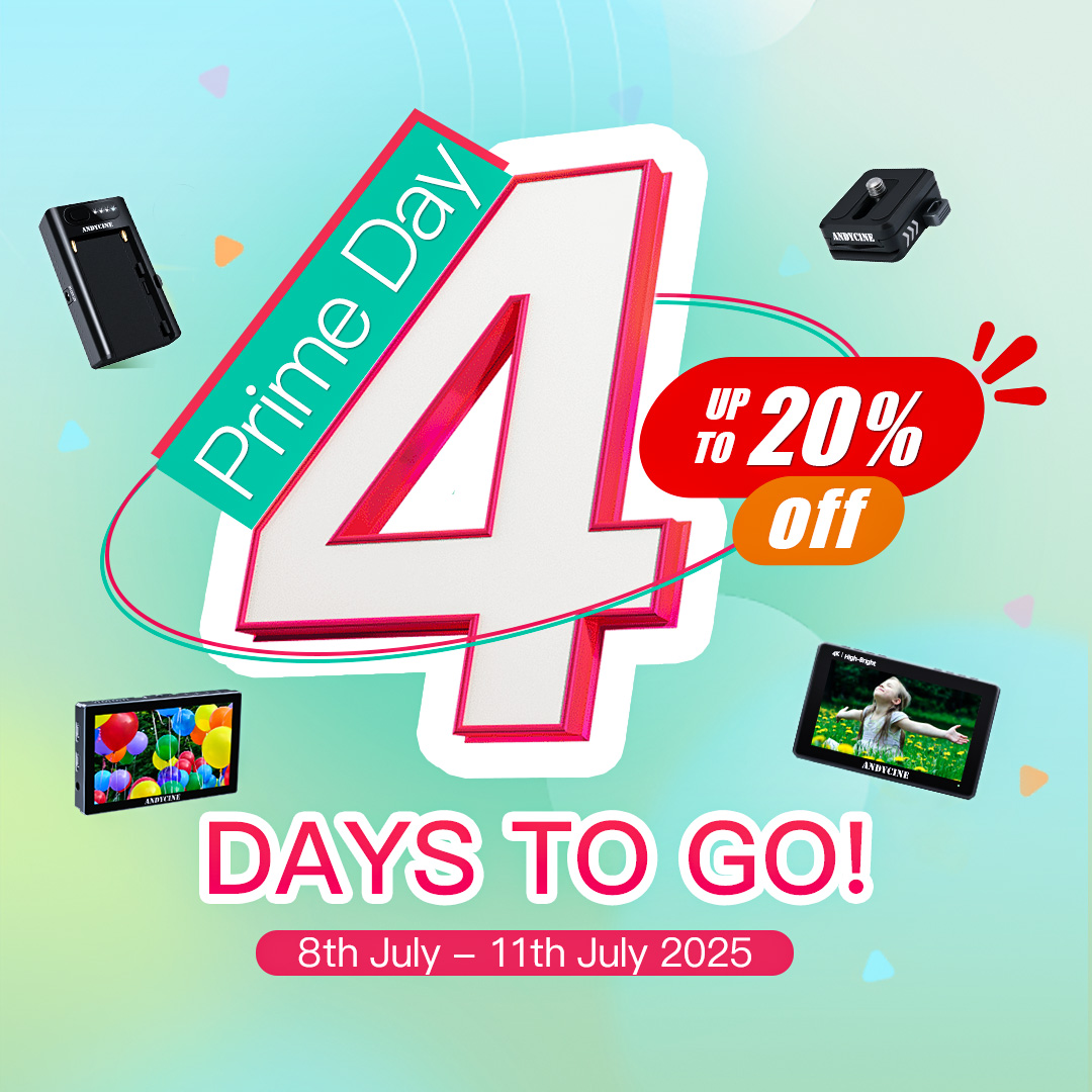 Andycinegear's tweet image. Just 4 days until Prime Day! ⏰🎬
From July 8–11, save up to 20% OFF on Andycine gear at Amazon US.
Level up your creative kit!
#Andycine #PrimeDay #Filmmakers #Countdown
