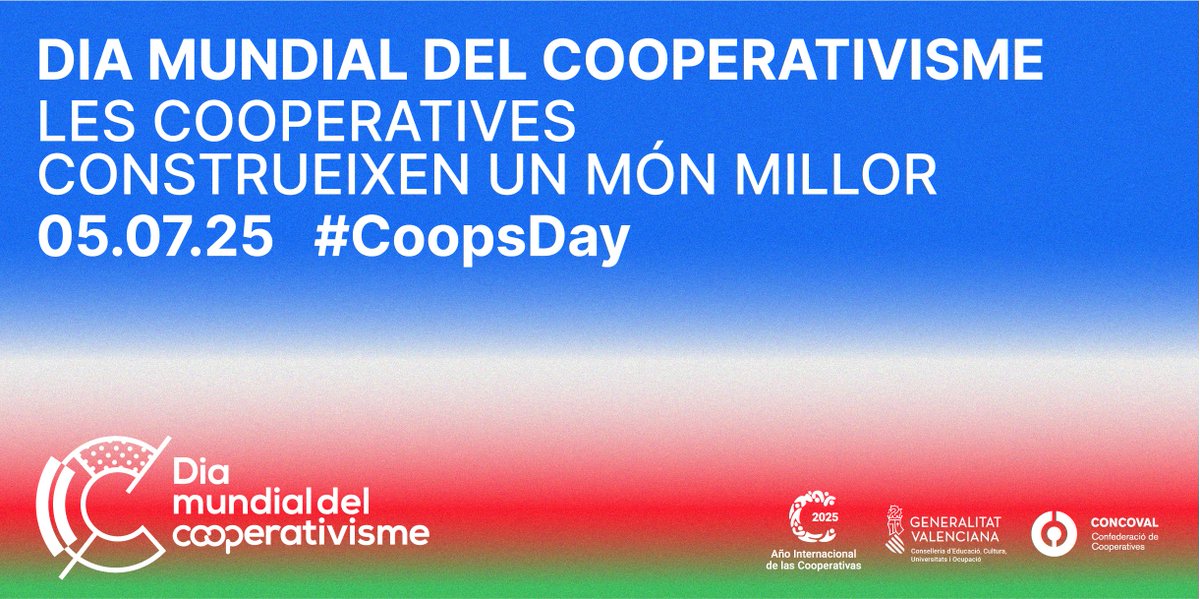 📆 Demà celebrem el #DiaInternacionaldelesCooperatives #CoopsDay, que enguany gira entorn del lema “Les cooperatives impulsen solucions inclusives i sostenibles per a un món millor”. 🌍

🟢 Com a banca cooperativa, aprofitem aquesta data per a crear consciència sobre el moviment