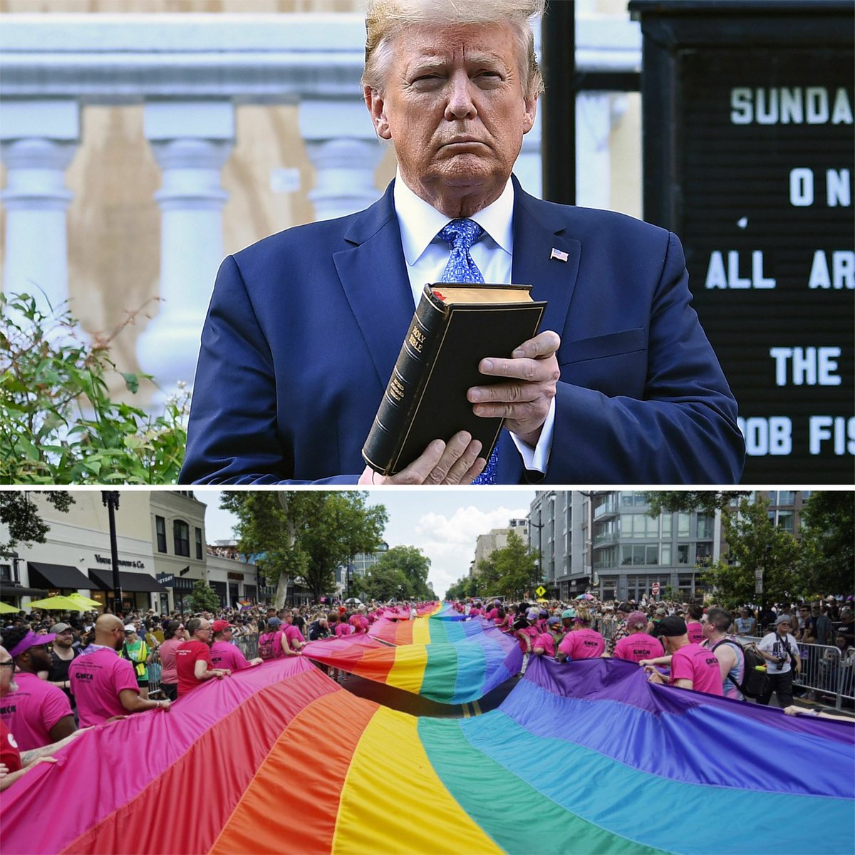 Jueces no podrán frenar decretos anti LGBT de Trump.

Tras una avalancha de amparos y disputas judiciales, la Suprema Corte de los Estados Unidos ha decidido doblegar a jueces federales de todo el país, estableciendo que no podrán bloquear las órdenes del presidente. Hilo.
