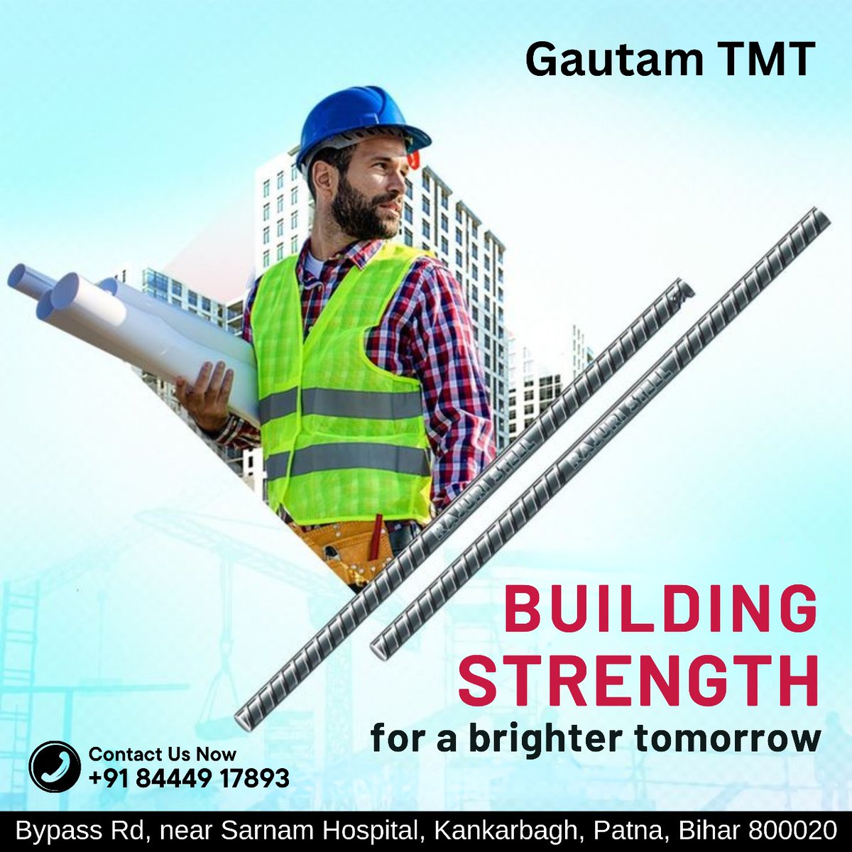 gautamtmt12's tweet image. 🌟 Build strength for a brighter tomorrow—choose Gautam TMT for reliable and durable construction! ❤️📞

#TMTBars #StrengthAndFlexibility #DurableConstruction #gautamtmt #BuildingTheFuture #reliablestrength #StructuralIntegrity #ultimatestrength #TMTBarQuality #solidstructure