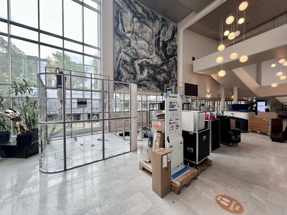 JEOLEUROPE's tweet image. We have arrived in Oulu, Finland for the start of the preparations for @euromar2025! First step…build the #JEOL booth!
#euromar2025 #nmr #nmrchat