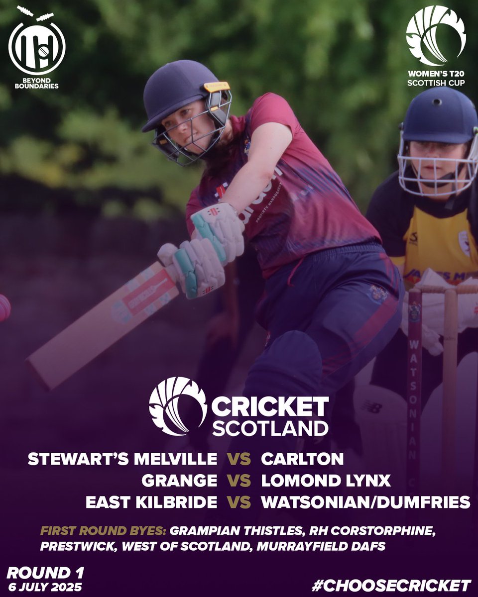 We've got a big day of Scottish Cup action ahead of us 🙌

📲 Follow and watch LIVE: cricketscotlandlive.com
