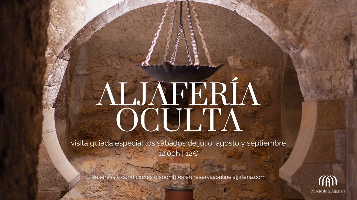 El Palacio revela todos sus secretos con la nueva visita guiada 🗝️🏰 Aljafería oculta 🔮✨

Descubre el misterio del pozo, la Torre del Trovador, historias de tormento y fuga... Esto y más te espera los sábados de julio, agosto y septiembre, 12:00h.

🔗reservasonline.aljaferia.com
