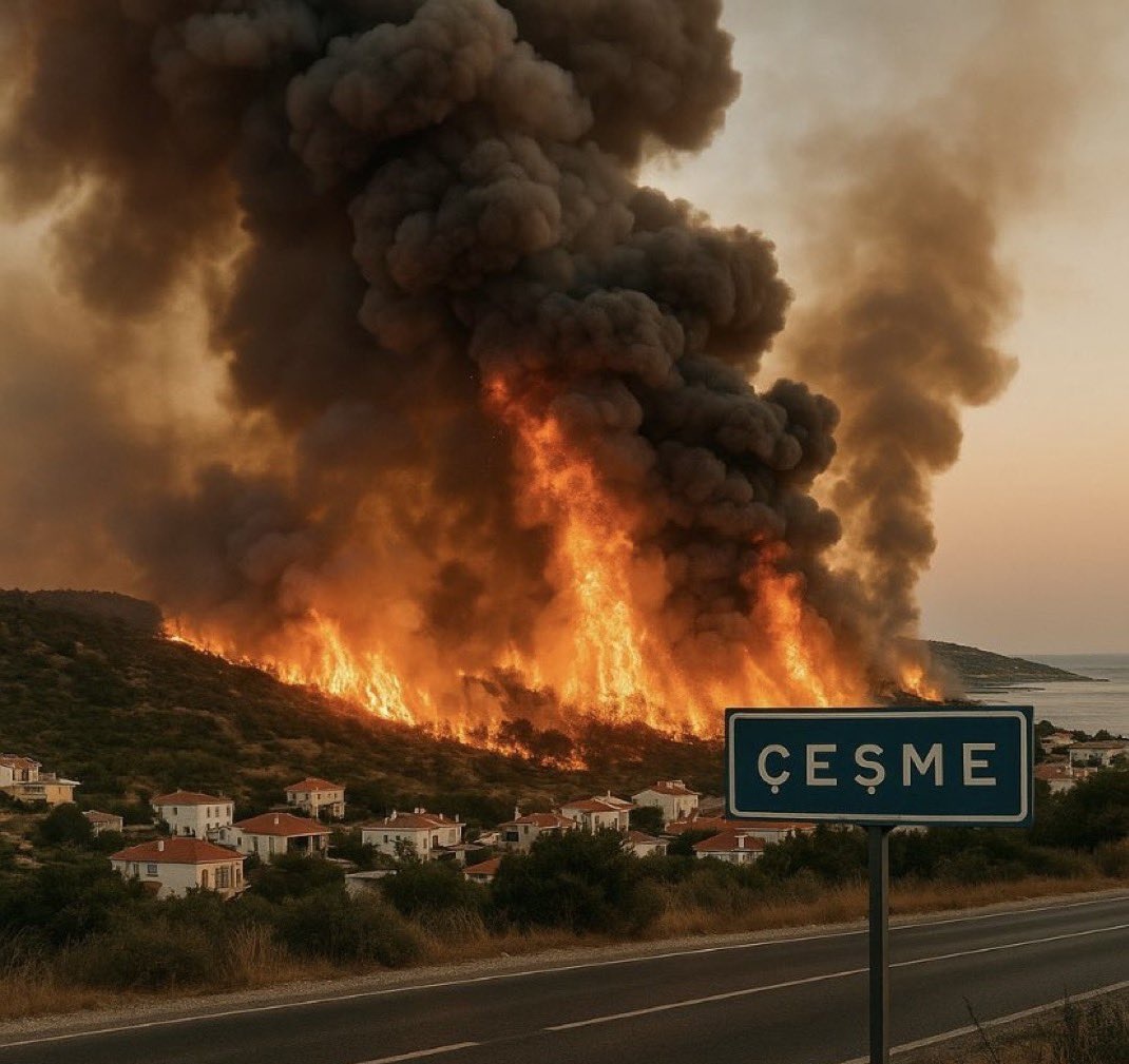 Yanan sadece ormanlar değil, Ciğerlerimiz yanıyor.
Can sadece insan da yok, 
Hayvanlar,canlılar yanıyor.
Yanan sadece ağaç değil, geleceğimiz yanıyor... 
#izmiryanıyor #cesmeyanıyor