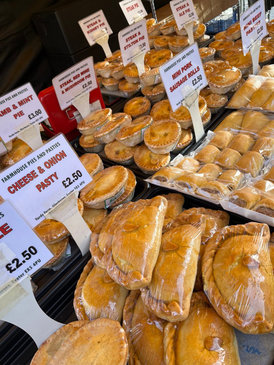 Exeter Farmers Market is happening NOW! Fresh produce from local farmers and artisans. Here on the corner of South Street &amp; Fore Street until 1pm.
(Images from a previous week!)