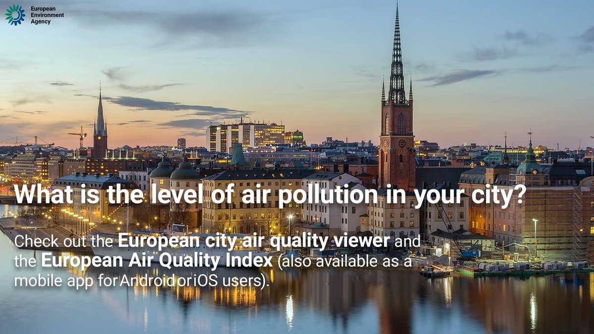 EUEnvironment's tweet image. 🆕🔎 What is the level of air pollution in your city?
Stockholm, Reykjavik and Helsinki rank as the cleanest European capital cities in terms of air quality in the updated EEA European city #airquality viewer out today.
eea.europa.eu/en/newsroom/ne…
#CleanAirEU #airpollution
