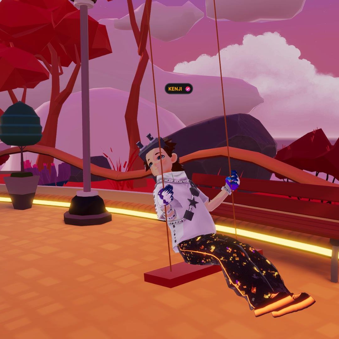 I bought emote with credits! 
Swing this way (<a href="/CanessaDCL/">Canessa</a>) 
#Decentraland