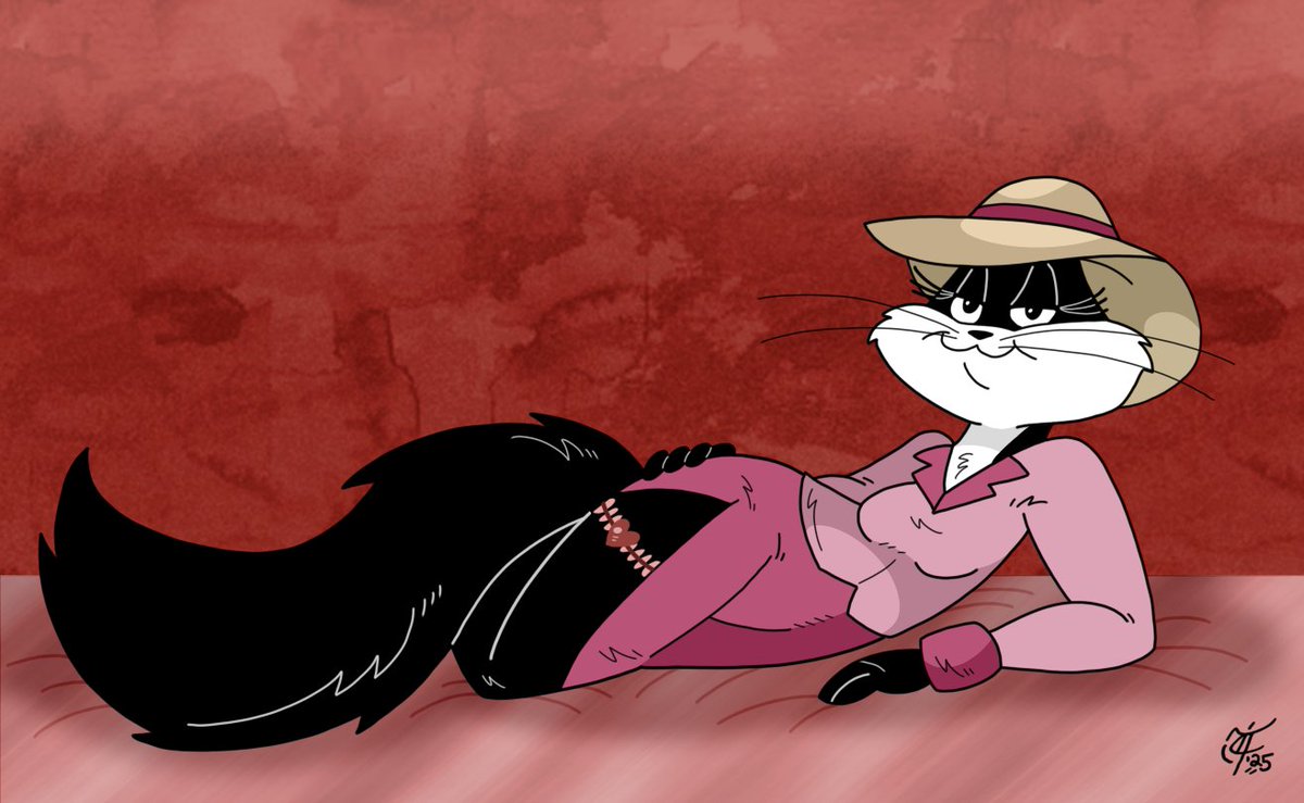 ScooterDoodles's tweet photo. A pinup commission for an anonymous client on FA of Penelope Pussycat as Kitty Ketty from "Carrotblanca" 🎥🎞️🥕🐈‍⬛💖😉 #PenelopePussycat #KittyKetty #Carrotblanca #LooneyTunes #WarnerBrosAnimation #ShawnKeller #garterbelt #posingpretty #cartooncrush #fanart #pinup #commissionart https://t.co/JStmGAqB8i