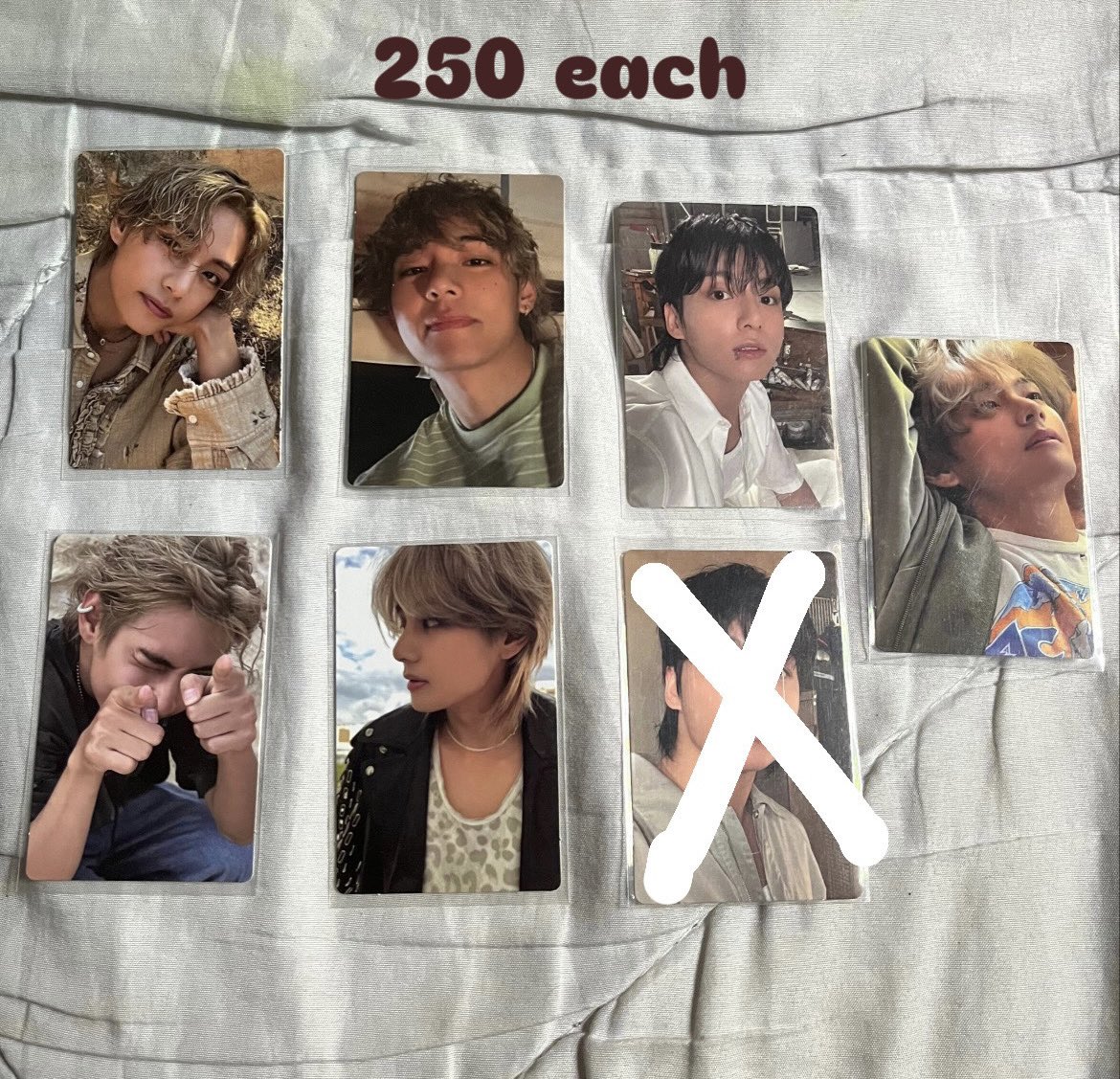 WTS LFB BTS TAEHYUNG AND JUNGKOOK ALBUM PC TAEKOOK LAYOVER AND GOLDEN

250 EACH
mod: jnt
loc: pampanga