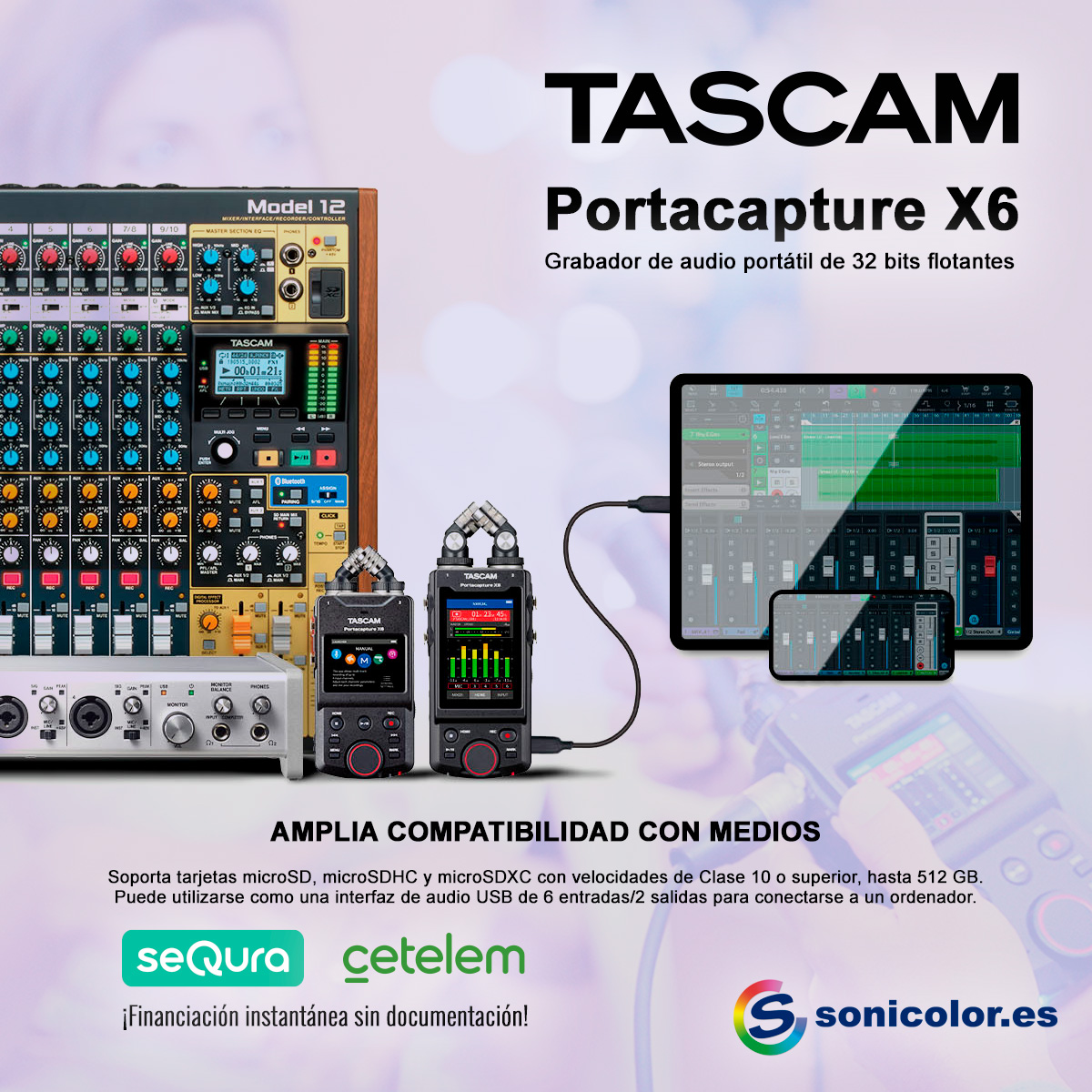 Sonicolor's tweet image. 🎧 Con la TASCAM Portacapture X6, graba sin límites, sin distorsión y sin complicaciones. Audio de alto vuelo para creadores que no pisan el freno. El sonido profesional ahora cabe en tu bolsillo. 🎙️
sonicolor.es/tascam-portaca…
#PortacaptureX6 #TascamPro #32bitfloat