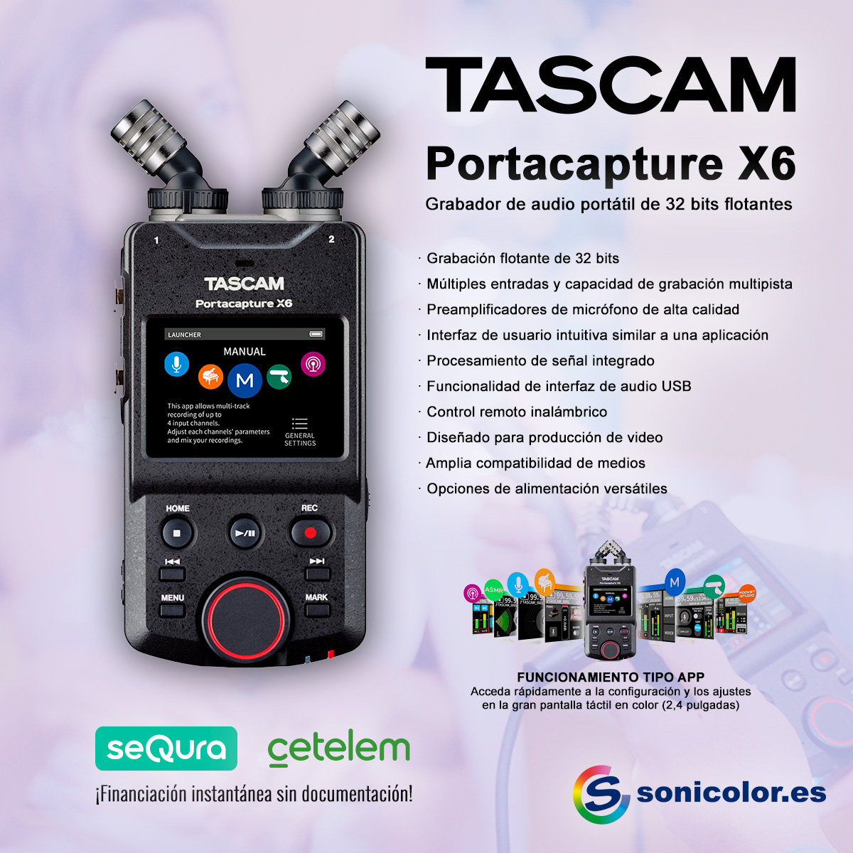 Sonicolor's tweet image. 🎧 Con la TASCAM Portacapture X6, graba sin límites, sin distorsión y sin complicaciones. Audio de alto vuelo para creadores que no pisan el freno. El sonido profesional ahora cabe en tu bolsillo. 🎙️
sonicolor.es/tascam-portaca…
#PortacaptureX6 #TascamPro #32bitfloat