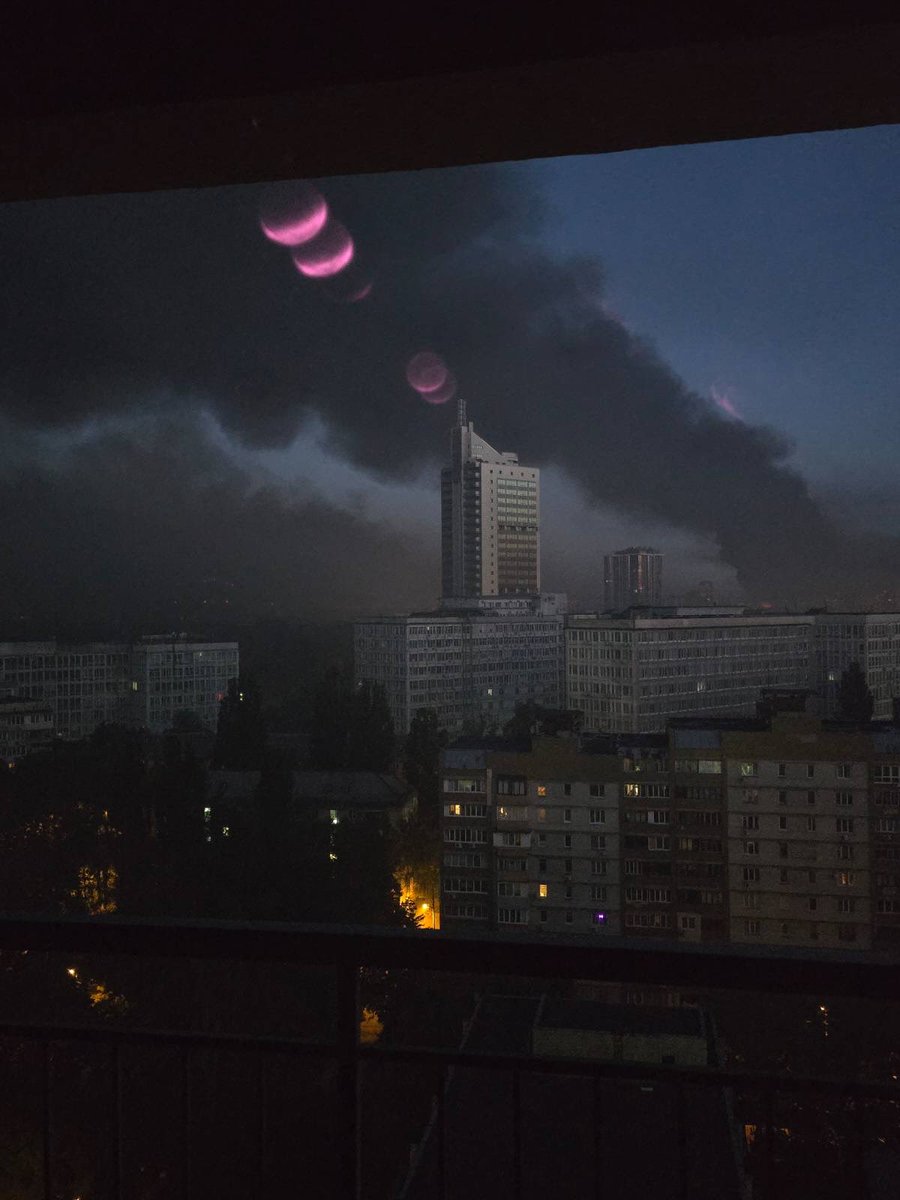 Last night, the Embassy team lived through yet another brutal Russian attack on Kyiv.
The air raid lasted over 11 hours — with just one short pause.

The city was on fire.
Smoke hung over the streets.
Ash still drifts in the air this morning.
1/3