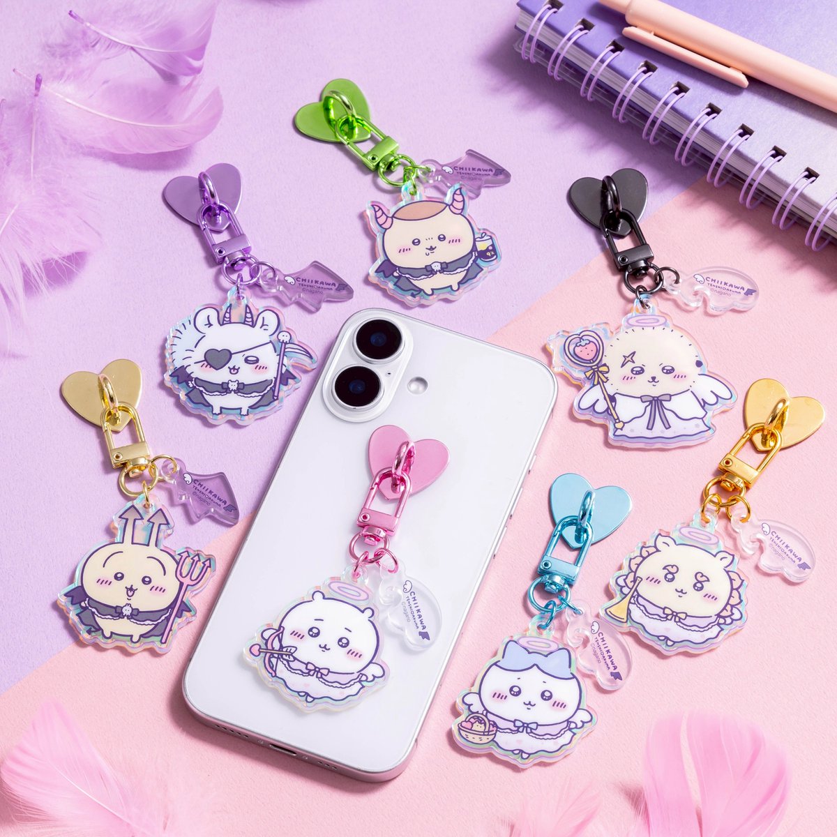 ちいかわ てんしあくま マスコット アクリルチャーム 5点セット ちい