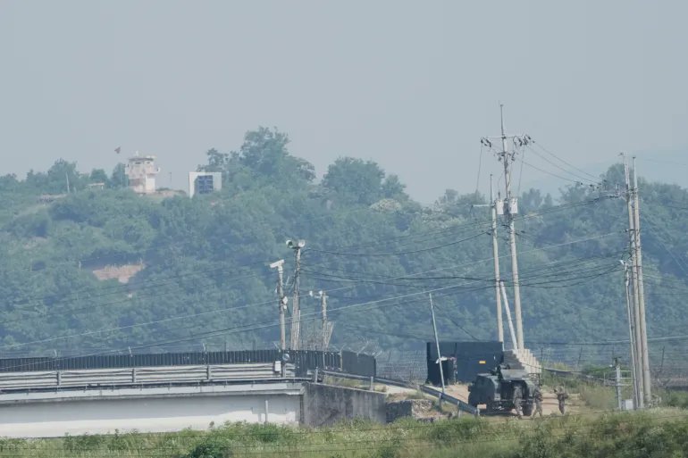 North Korean man crosses heavily fortified DMZ border to South Korea.

The unarmed man was found in the central-west border section before being led to safety by South Korean troops.

A North Korean man has crossed the heavily fortified land border with South Korea and is now