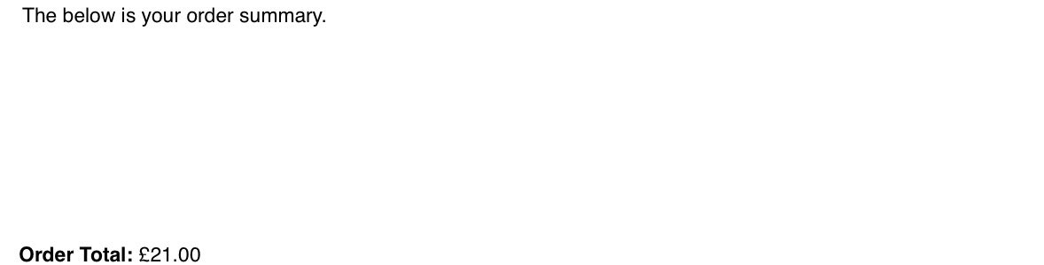 Confirmation emails look like this for some bizarre reason