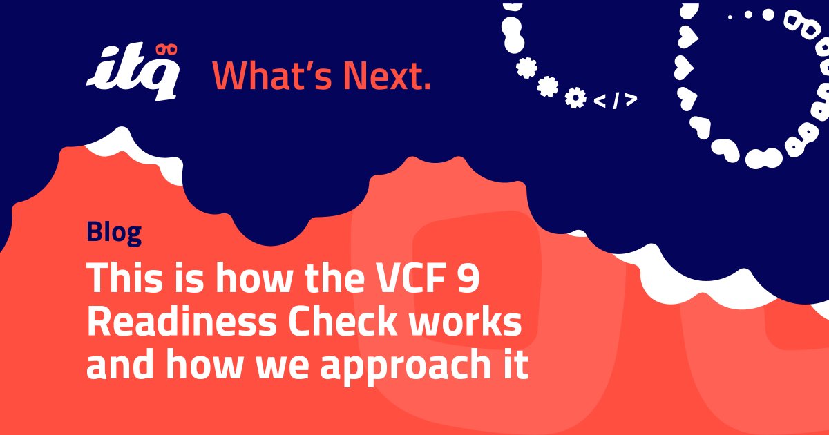 ITQ's tweet image. VCF9 adds a 180-day license check and new SKUs.

Not sure what fits your org? We help you choose, manage, and stay compliant.

More info: itq.eu/knowledge/vcf-… or contact: itq.eu/contact

#vcf9 #licensecompliance #itq