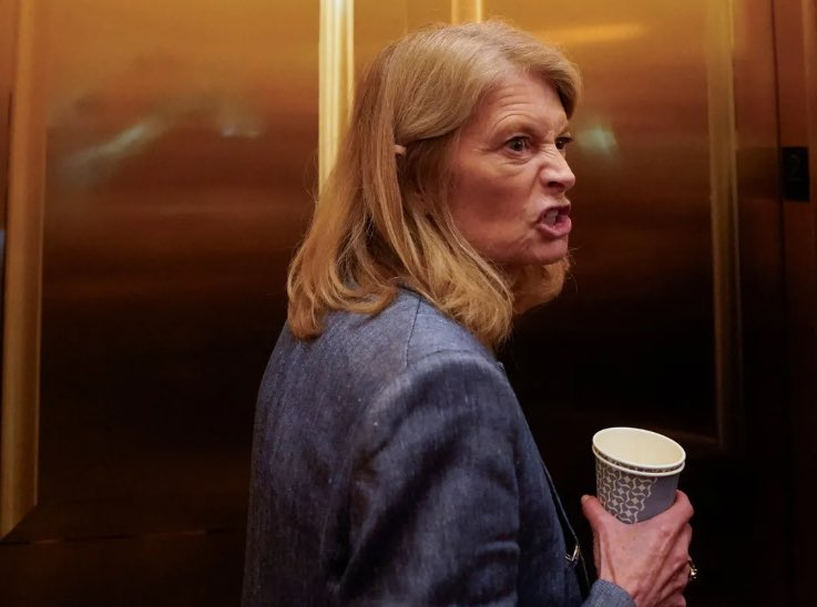 Fuck the ENTIRE Republican party for shitting on America with their disaster of a bill that cuts Medicaid in exchange for TRILLIONS in tax breaks for billionaires.

But an extra salty "fuck you" goes out to Lisa Murkowski, because she fucking KNEW better and caved anyway.