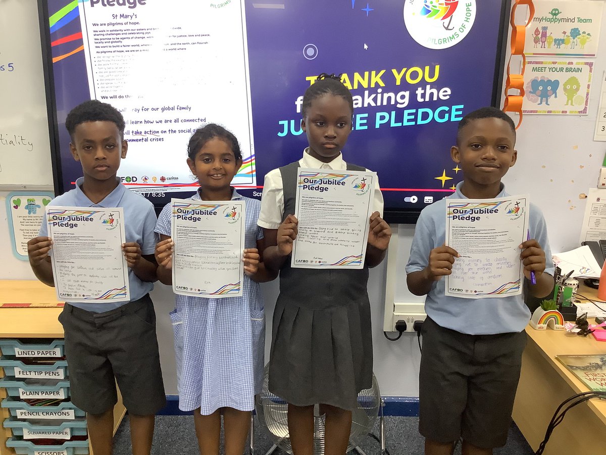 St Chad's Primary 🧡 (@chadprimary) on Twitter photo Some of our Year 4 pledges. #jubileepledgeday Some of our Year 4 pledges. #jubileepledgeday