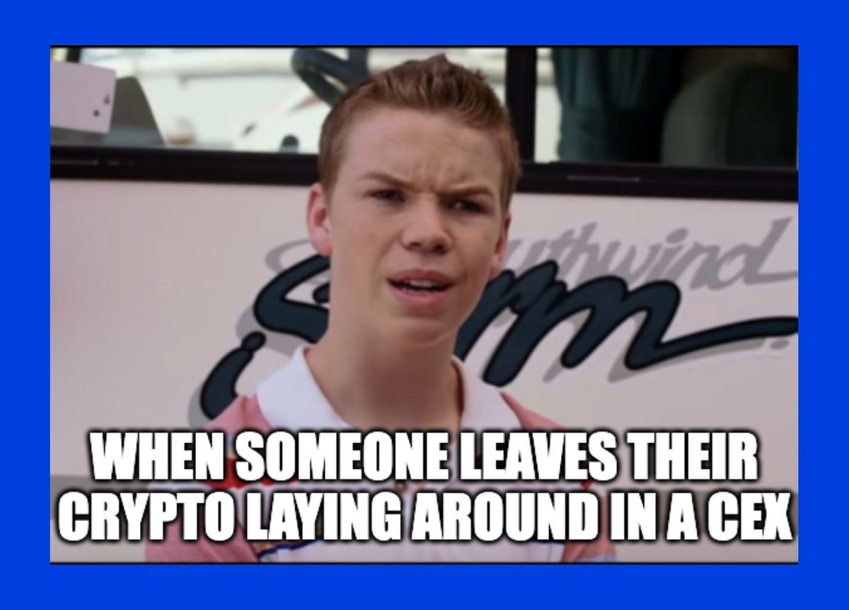 Well...not your keys, not your coins.