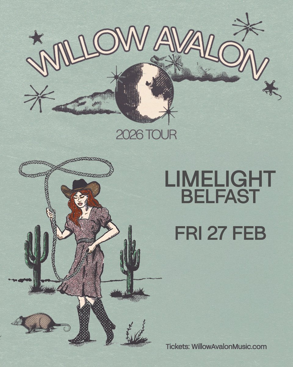 LimelightNI's tweet image. Tickets on sale now ✨

🎫: tinyurl.com/WillowAvalonLL1
