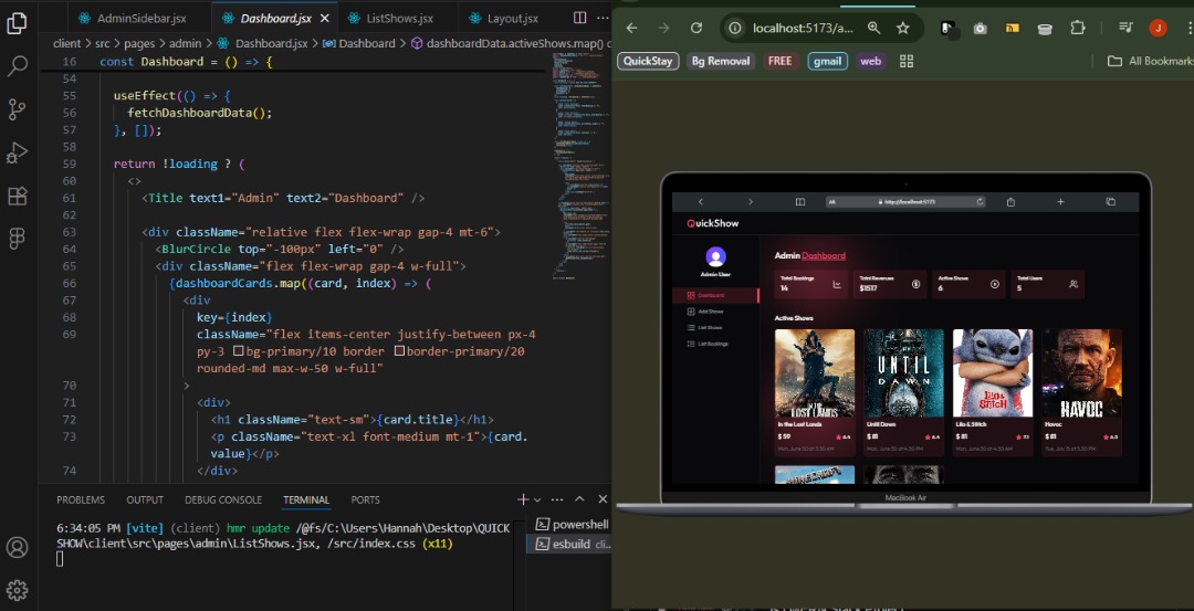 JoeLani_dev's tweet image. WE LOSE 100% OF CHANCES WE DON&apos;T TAKE📌📌
The Frontend of the movie ticketing platform is now complete, time to dive into the backend to learn more again 😅🧘🏽‍♂️