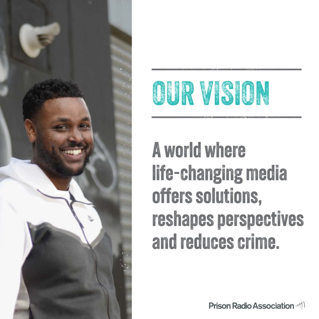 Our vision is a world where powerful media helps people build better futures and change the story around prison ✊

Our work helps people find new paths after prison, and reduces the chances of them going back.

Help us on our mission, support us today: prison.radio/donate