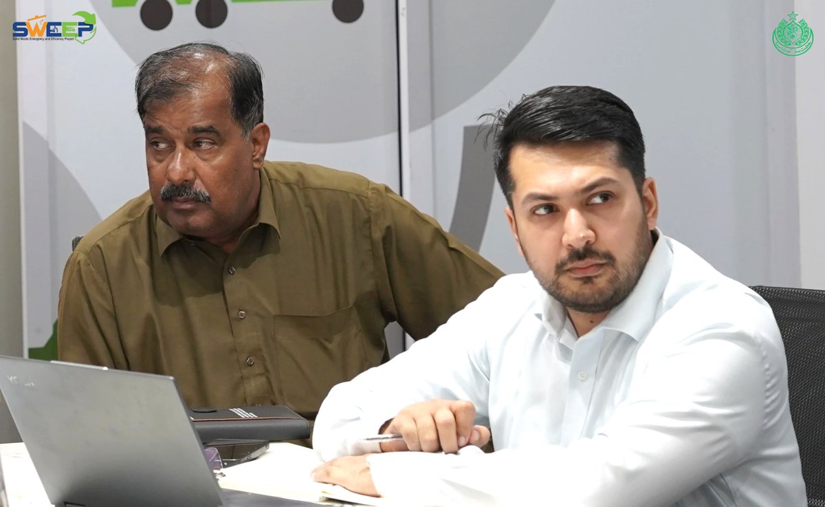 On July 3, 2025, PIU SWEEP held a progress review meeting on GTS Dinga Morr. Mr. Martin John Edge, Team Lead &amp; Sr. Engineer (Supervision Consultant), briefed on site progress, technical work, and ongoing challenges. 
#SWEEP #SindhGov #SolidWasteManagement