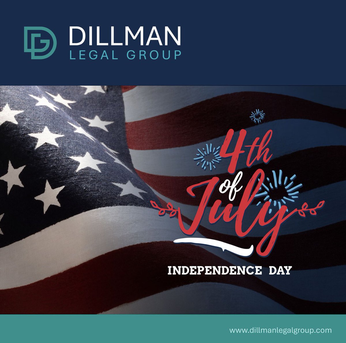 DillmanLegal's tweet photo. Happy 4th of July! Celebrate freedom, liberty, and the spirit of America today and always. Wishing you a sparkling Independence Day filled with pride, joy, and patriotism! Let the fireworks light up the sky as we honor the red, white, and blue. #IndependenceDay https://t.co/uL4KD59Lbn