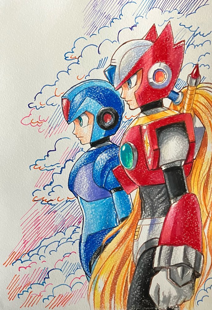 hijiriiyaa's tweet image. #落書き #fanart #アナログイラスト #色鉛筆イラスト #ガラスペン