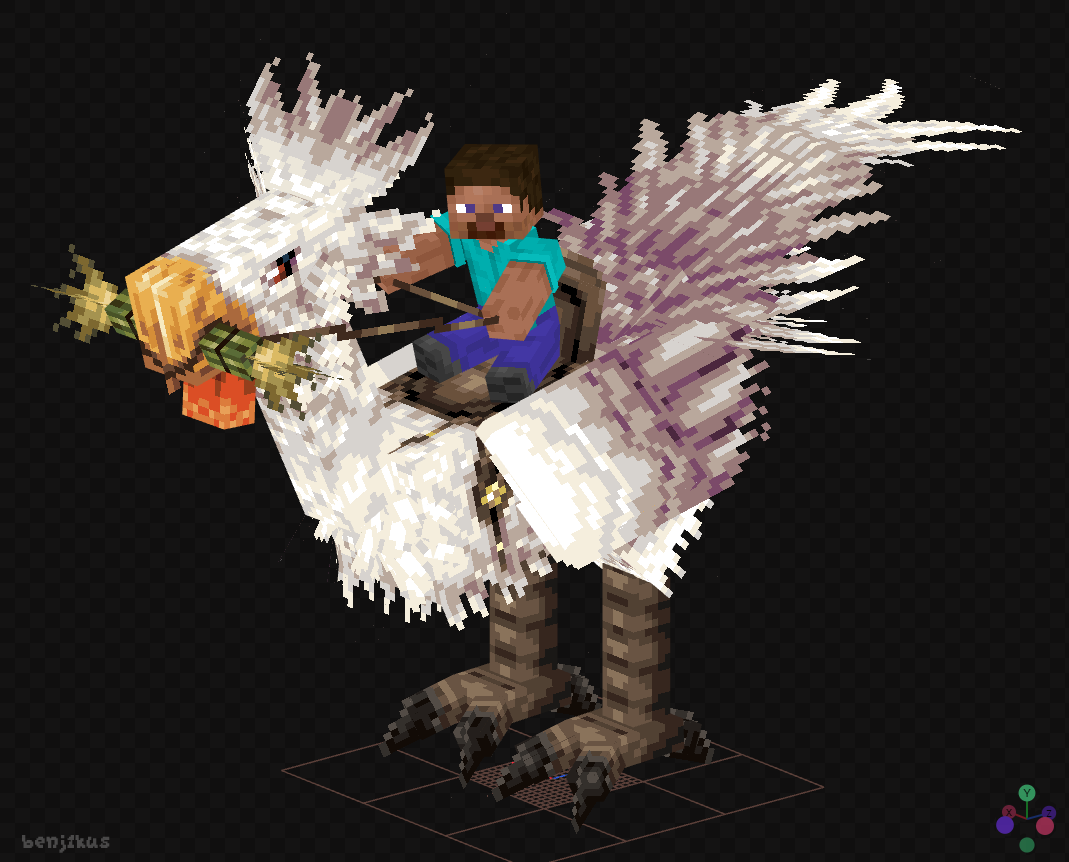 benj1kuss's tweet image. Big chicken 🐔
Made in @Blockbench
#Blockbench #Pixelart #lowpoly #Minecraft #3d #3dmodeling #gamedev #minecraft建築コミュ #FinalFantasy