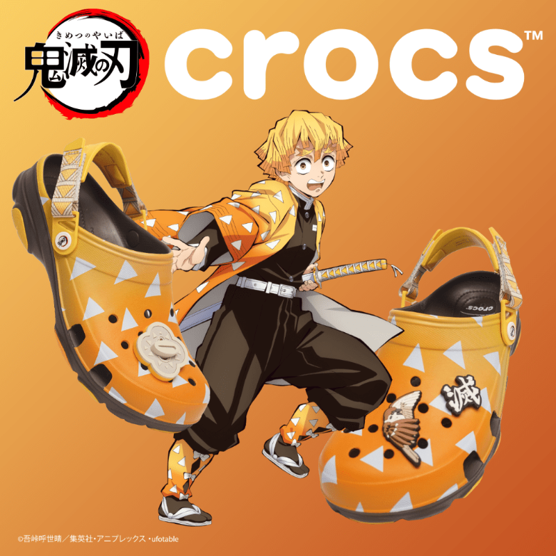【crocs】DEMON SLAYER ZENITSU CLOG 「鬼滅の刃」善逸 国内発送 CROCS X DEMON SLAYER ZENITSU ALL-TERRAIN CLOG 7M/9W ✓FREE