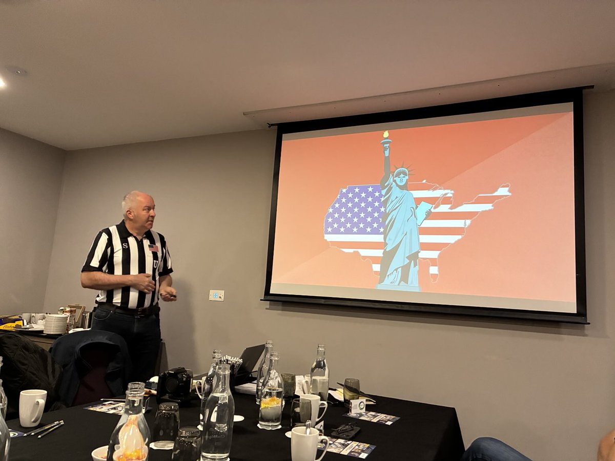 SDublinChamber's tweet image. Keeping with the day that’s in , Andy Davis, Celtic Photography adding a USA touch to his presentation at our Tallaght B2B this morning ⁦@sdublincoco⁩ ⁦@USAmbIreland⁩ ⁦@IrelandEmbUSA⁩