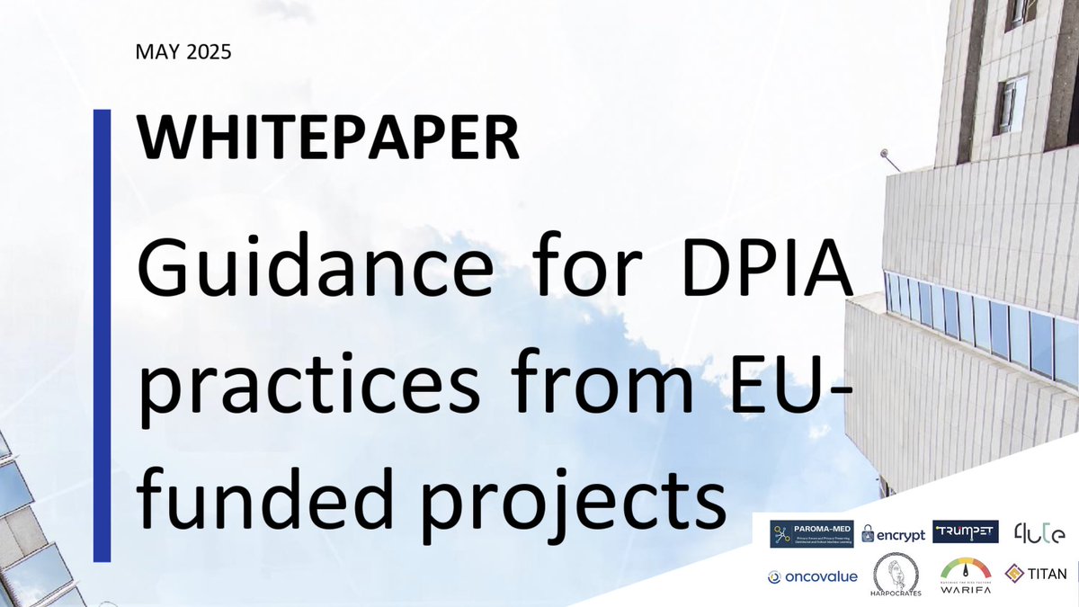 HARPOCRATES Contribution to a new whitepaper on DPIA practices from 8 EU projects.

Read more: harpocrates-project.eu/whitepaper-on-…

Download on Zenodo: zenodo.org/records/157739…

#GDPR #Privacy #EUProjects