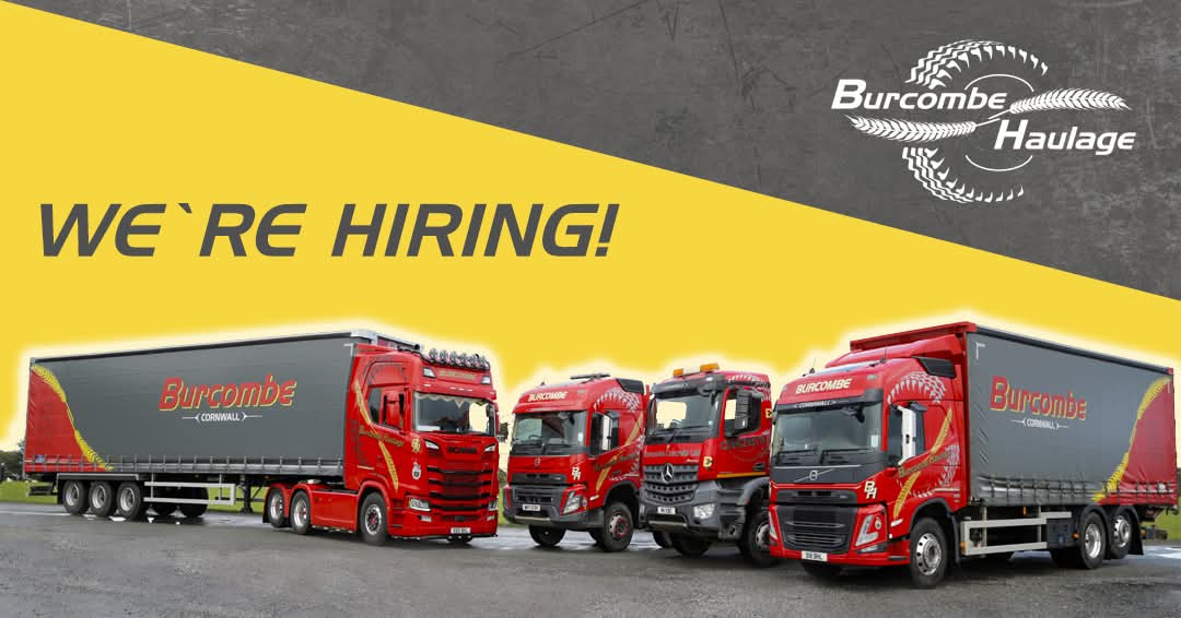 WE'RE HIRING!

We have vacancies for a Class 2 Multi-Drop Driver and a Class 2 Sweeper Operative. 
Head to burcombehaulage.co.uk/careers apply via the link to Indeed or contact us using the online form, indicating which position you are applying for and attach your CV.