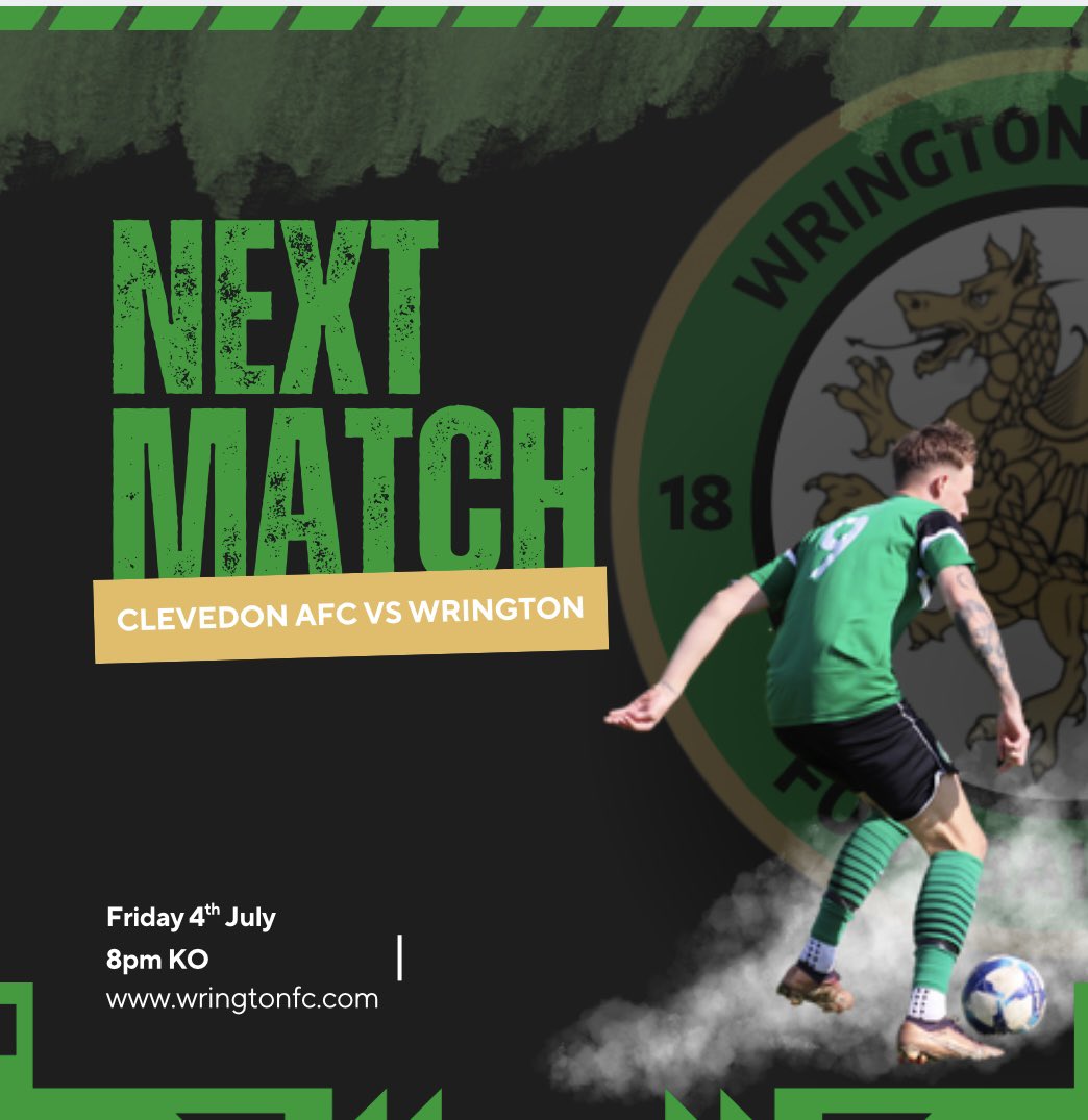 Wrington Redhill FC (@wringtonfc) on Twitter photo We are back! First pre season game tonight against some familiar faces. We travel to <a href="/ClevedonAFC/">Clevedon AFC</a> for an 8pm
KO π’β«οΈ We are back! First pre season game tonight against some familiar faces. We travel to <a href="/ClevedonAFC/">Clevedon AFC</a> for an 8pm
KO π’β«οΈ