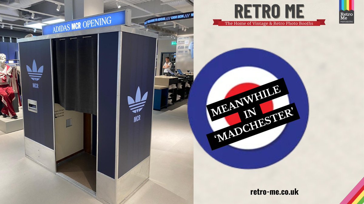 Retro_meUK's tweet photo. Adidas have just opened a new store in Manchester on Market Street dedicated to Oasis. You’re able to customise Oasis Live ’25 apparel.

And you’ll be able to take your picture in a Retro-Me photo booth!

#RetroPhotoBooth #VintageVibes #ThrowbackFun
#UKEvents #Oasis25 https://t.co/kTIMRuAFsP