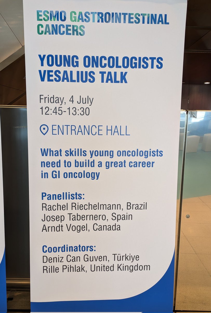 Rille (@rillepihlak) on Twitter photo #ESMOGI25 day 3:
‼️Join us at 12:45 for the Young Oncologists Career discussions with our 🌟amazing world leaders in GI cancers <a href="/ArndtVogel/">Arndt Vogel</a> <a href="/TaberneroJosep/">Josep Tabernero</a> <a href="/RachelRiechelm2/">Rachel Riechelmann</a>
🌟
<a href="/myESMO/">ESMO - Eur. Oncology</a> <a href="/DenizCanGuven1/">Deniz Can Guven</a> #ESMOGI25 day 3:
‼️Join us at 12:45 for the Young Oncologists Career discussions with our 🌟amazing world leaders in GI cancers <a href="/ArndtVogel/">Arndt Vogel</a> <a href="/TaberneroJosep/">Josep Tabernero</a> <a href="/RachelRiechelm2/">Rachel Riechelmann</a>
🌟
<a href="/myESMO/">ESMO - Eur. Oncology</a> <a href="/DenizCanGuven1/">Deniz Can Guven</a>