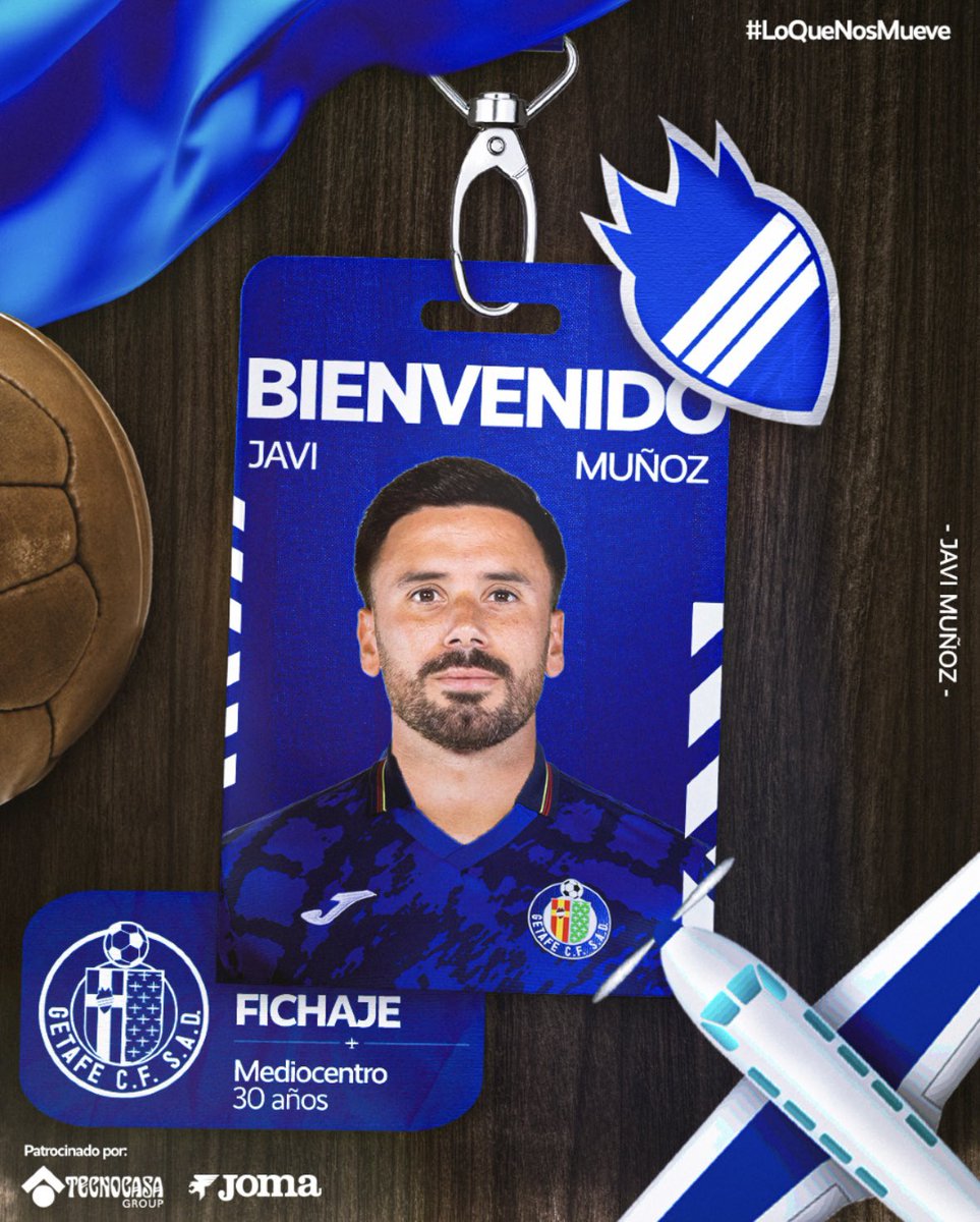 𝐂𝐎𝐌𝐔𝐍𝐈𝐂𝐀𝐃𝐎 𝐎𝐅𝐈𝐂𝐈𝐀𝐋: Javi Muñoz se incorpora al conjunto azulón para las próximas tres campañas. 

¡Bienvenido, Javi! 🤩