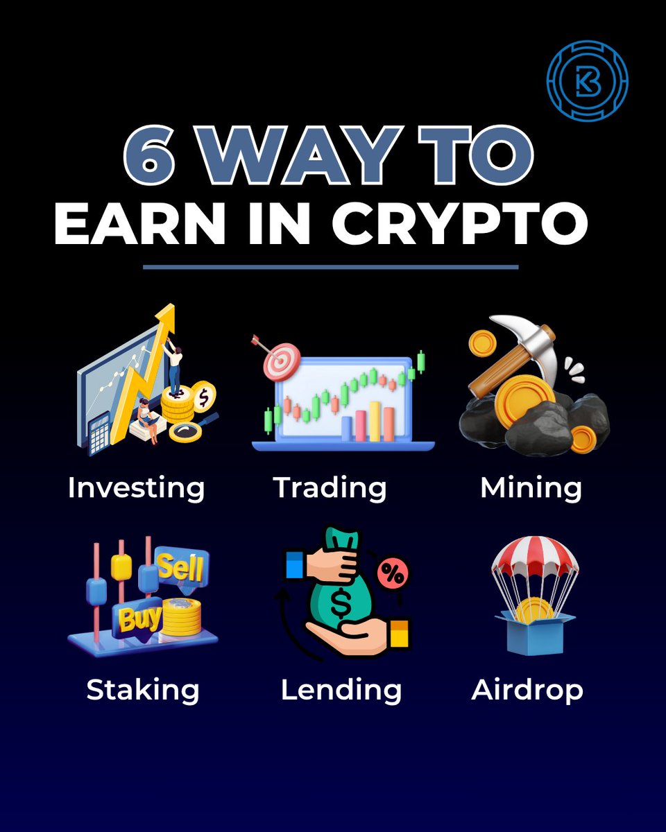 bitknow_media's tweet image. 💰 6 Ways to Earn in Crypto 🚀

✅ Invest &amp;amp; hold BTC/ETH
✅ Trade market swings
✅ Mine new coins ⛏️
✅ Stake for rewards 🔗
✅ Lend for interest 💵
✅ Catch free airdrops 🎁
Crypto = endless opportunities! 🌐
#Crypto #DeFi #BitKnowNews #Web3