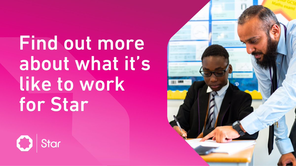 StarAcademies's tweet image. Star Academies is one of the best performing multi-academy trusts in the country, which is a testament to our talented, dedicated employees. 

To give you a flavour of what it&apos;s like to work for us, we&apos;ve asked some of our employees to share their stories: staracademies.org/working-at-sta…