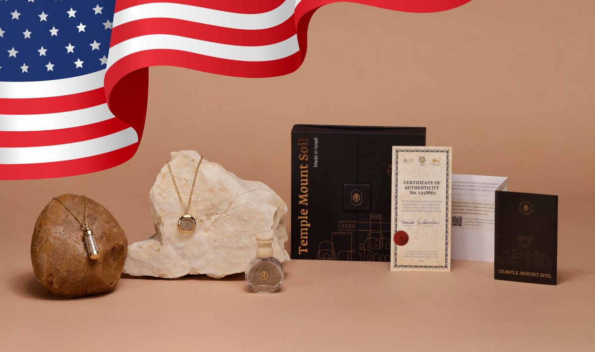 Happy 4th of July! 🇺🇸 Today, we celebrate freedom and faith. Our Temple Mount Soil offers a tangible connection to the Holy Land's enduring biblical heritage, where Jesus walked, strengthening our Christian foundations.