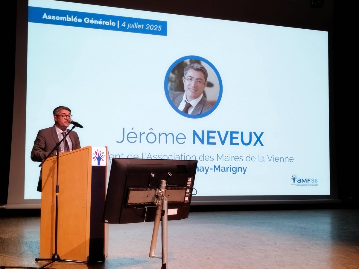 Association des maires de la Vienne (@amfvienne) on Twitter photo #AssembleeGenerale
▶️ Intervention du Président de l'<a href="/AMFVienne/">Association des maires de la Vienne</a> <a href="/JeromeNeveux86/">Jérôme NEVEUX</a>
"Je comprends la lassitude de plusieurs de nos collègues maires. Mais je tiens à le dire, vous tenez ! Vous êtes les capitaines de la République !" #AssembleeGenerale
▶️ Intervention du Président de l'<a href="/AMFVienne/">Association des maires de la Vienne</a> <a href="/JeromeNeveux86/">Jérôme NEVEUX</a>
"Je comprends la lassitude de plusieurs de nos collègues maires. Mais je tiens à le dire, vous tenez ! Vous êtes les capitaines de la République !"