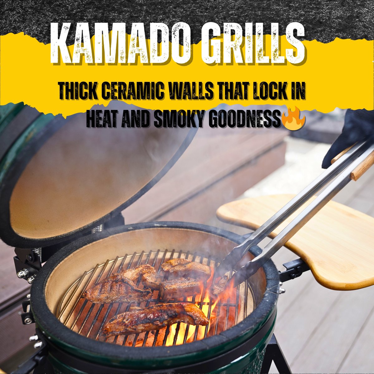 BrightWin_Grill's tweet photo. Lock in the flavor! 🔥 Thick ceramic walls make all the difference. Get ready for juicier, smokier, and more delicious results from your Kamado grill. Game-changing.#Kamado #BBQ #Grilling #CeramicGrill #OEM #ODM https://t.co/StPj4eK213