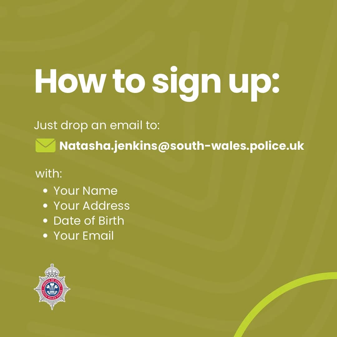 Valleys to Coast (@valleystocoast) on Twitter photo 📢 Have your say with South Wales Listens!
Tell your local police what matters most. 💬
✅ Free, quick & easy to join.
📩 Email PCSO Natasha: natasha.jenkins@south-wales.police.uk 📢 Have your say with South Wales Listens!
Tell your local police what matters most. 💬
✅ Free, quick & easy to join.
📩 Email PCSO Natasha: natasha.jenkins@south-wales.police.uk