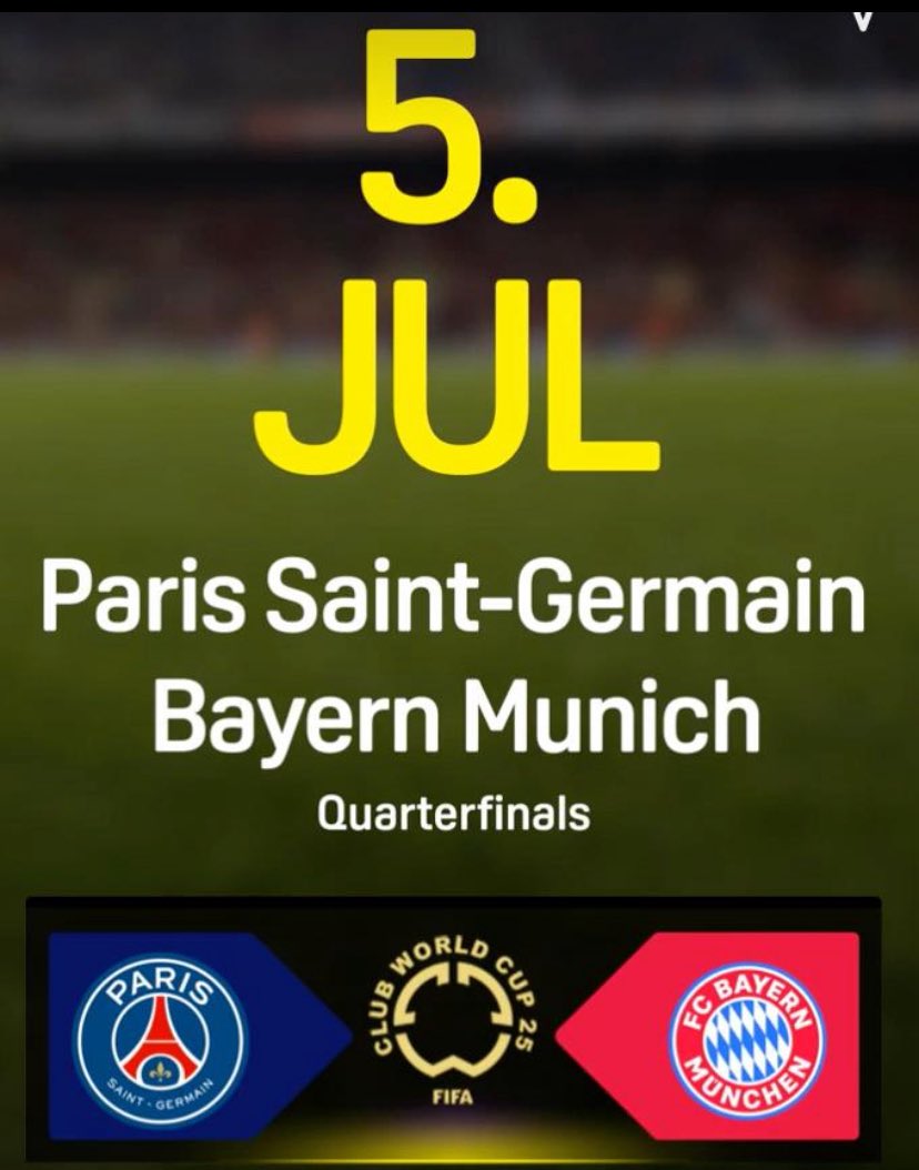 SolairesAnge's tweet image. July 5, 2025 #ParisSaintGermain / #BayernMünchen
The winner secures a prestigious spot in the semi-finals and moves one step closer to a club world title.

dapp.121metadex.com/#/sport/event/…
#KonradLaimer #AchrafHakimi