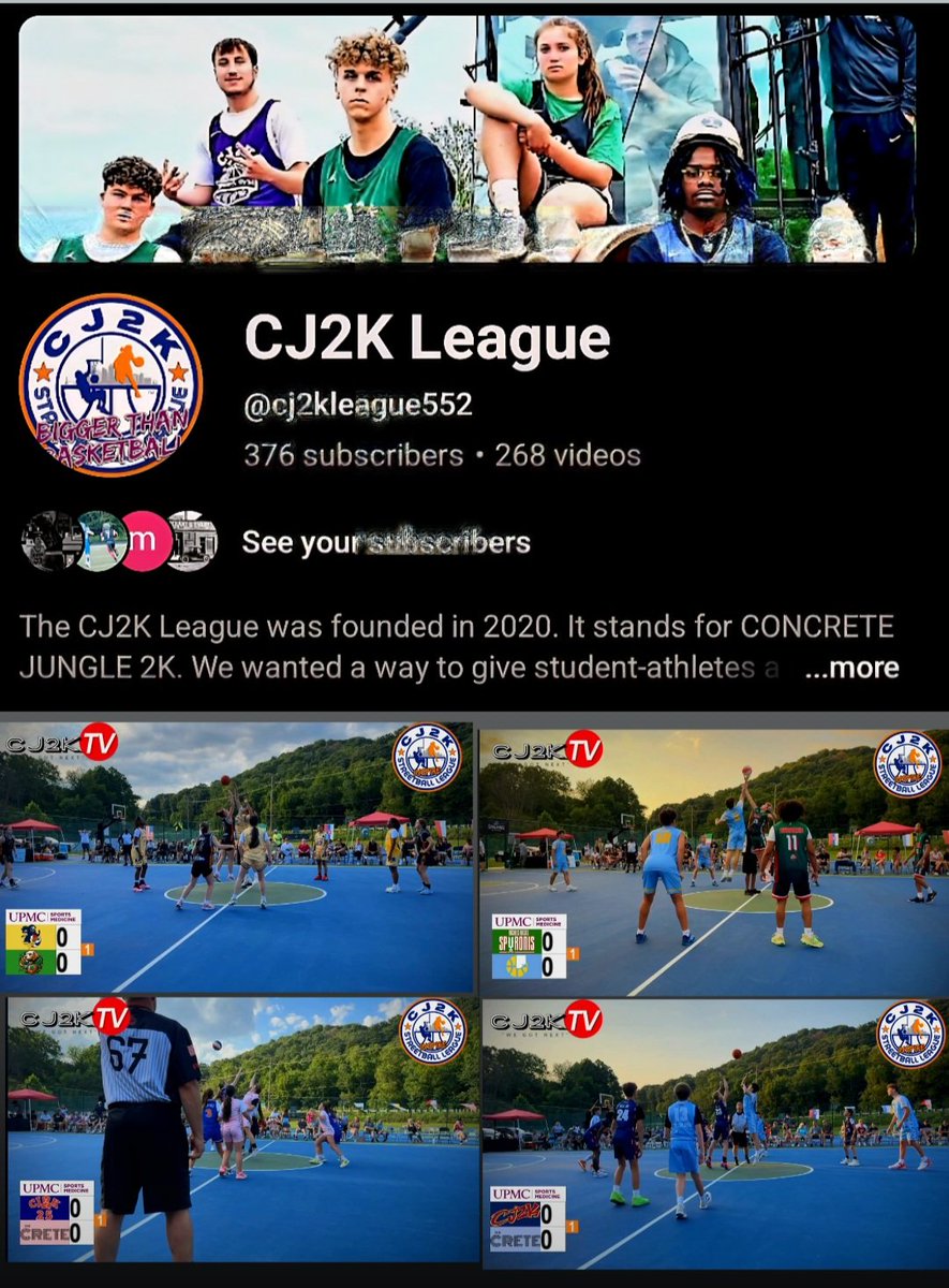 WE GOT NEXT (@cj2kleague) on Twitter photo Check us out on <a href="/YouTube/">YouTube</a> for all the CJ2K Premier Streetball League action. The 2025 FINALS have just been uploaded. Full games plus Highlights. #CJ2KTV
Special shout out to our host <a href="/Ross__Eye/">Brandon Rossi</a> and play-by-play analyst, Brayden Presley. πππΏππΆπ₯β½οΈπͺ
youtube.com/@cj2kleague552 Check us out on <a href="/YouTube/">YouTube</a> for all the CJ2K Premier Streetball League action. The 2025 FINALS have just been uploaded. Full games plus Highlights. #CJ2KTV
Special shout out to our host <a href="/Ross__Eye/">Brandon Rossi</a> and play-by-play analyst, Brayden Presley. πππΏππΆπ₯β½οΈπͺ
youtube.com/@cj2kleague552