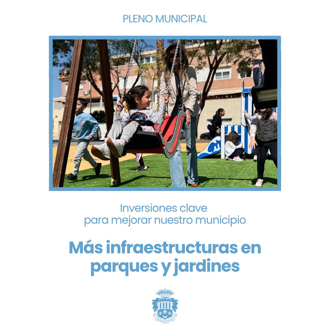 📌 Principales inversiones que recogen los Presupuestos 2025:

✅ Mejora de edificios municipales, obras y pavimentación de vías públicas

✅ Equipamiento para la Policía Local

✅Renovación de redes de agua potable y saneamiento

✅ Conservación de parques, jardines y zonas